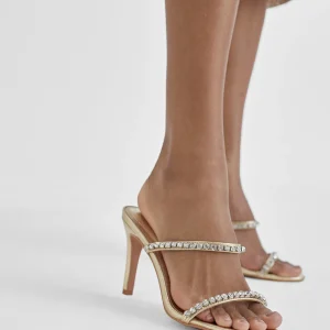 Lola Casademunt Calzado<Sandalia de tacón y tiras DORADO