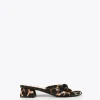 Lola Casademunt Calzado<Sandalia estampado animal DORADO