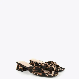 Lola Casademunt Calzado<Sandalia estampado animal DORADO