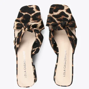 Lola Casademunt Calzado<Sandalia estampado animal DORADO
