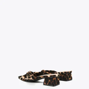 Lola Casademunt Calzado<Sandalia estampado animal DORADO