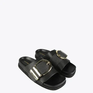 Lola Casademunt Calzado<Sandalia plana NEGRO