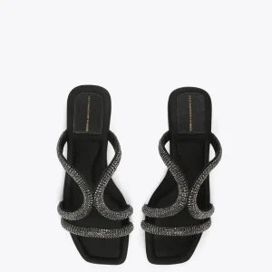 Lola Casademunt Calzado<Sandalia plana con pedreria ROJO
