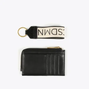 Lola Casademunt Otros Complementos | Carteras Y Monederos<Set Monedero tarjetero y llavero NEGRO