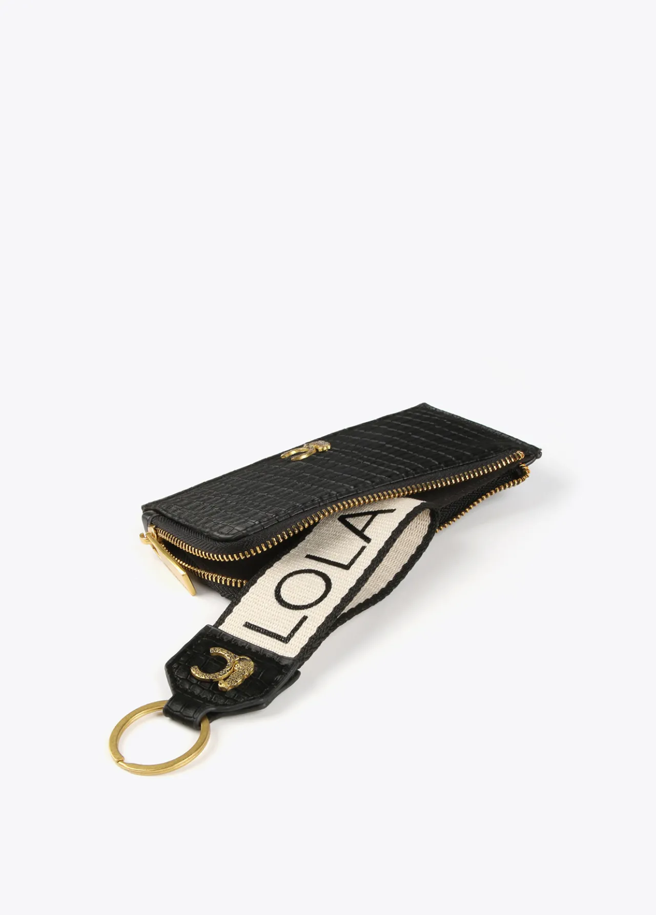 set_monedero_tarjetero_y_llavero_2.webp Lola Casademunt Otros Complementos | Carteras Y Monederos<Set Monedero tarjetero y llavero NEGRO