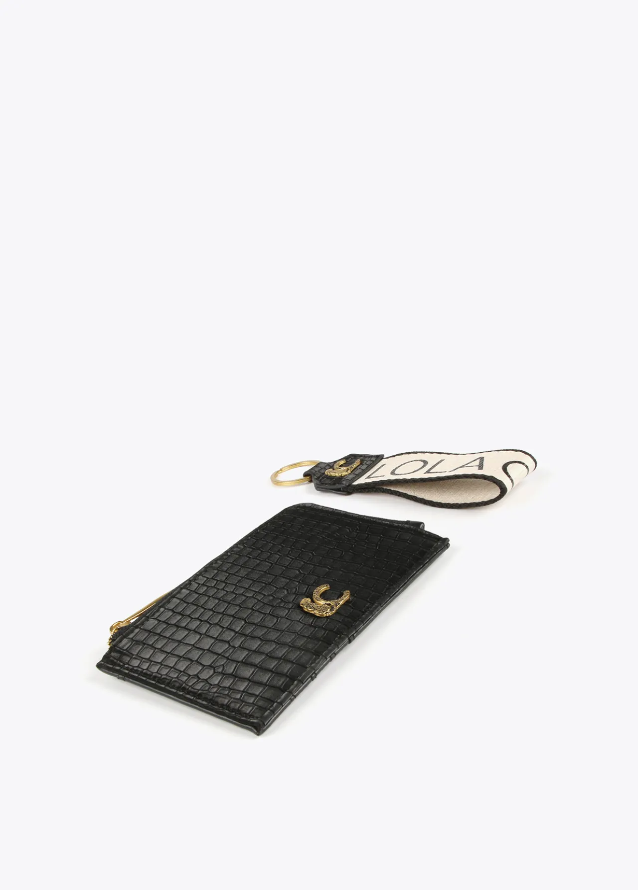 set_monedero_tarjetero_y_llavero_3.webp Lola Casademunt Otros Complementos | Carteras Y Monederos<Set Monedero tarjetero y llavero NEGRO
