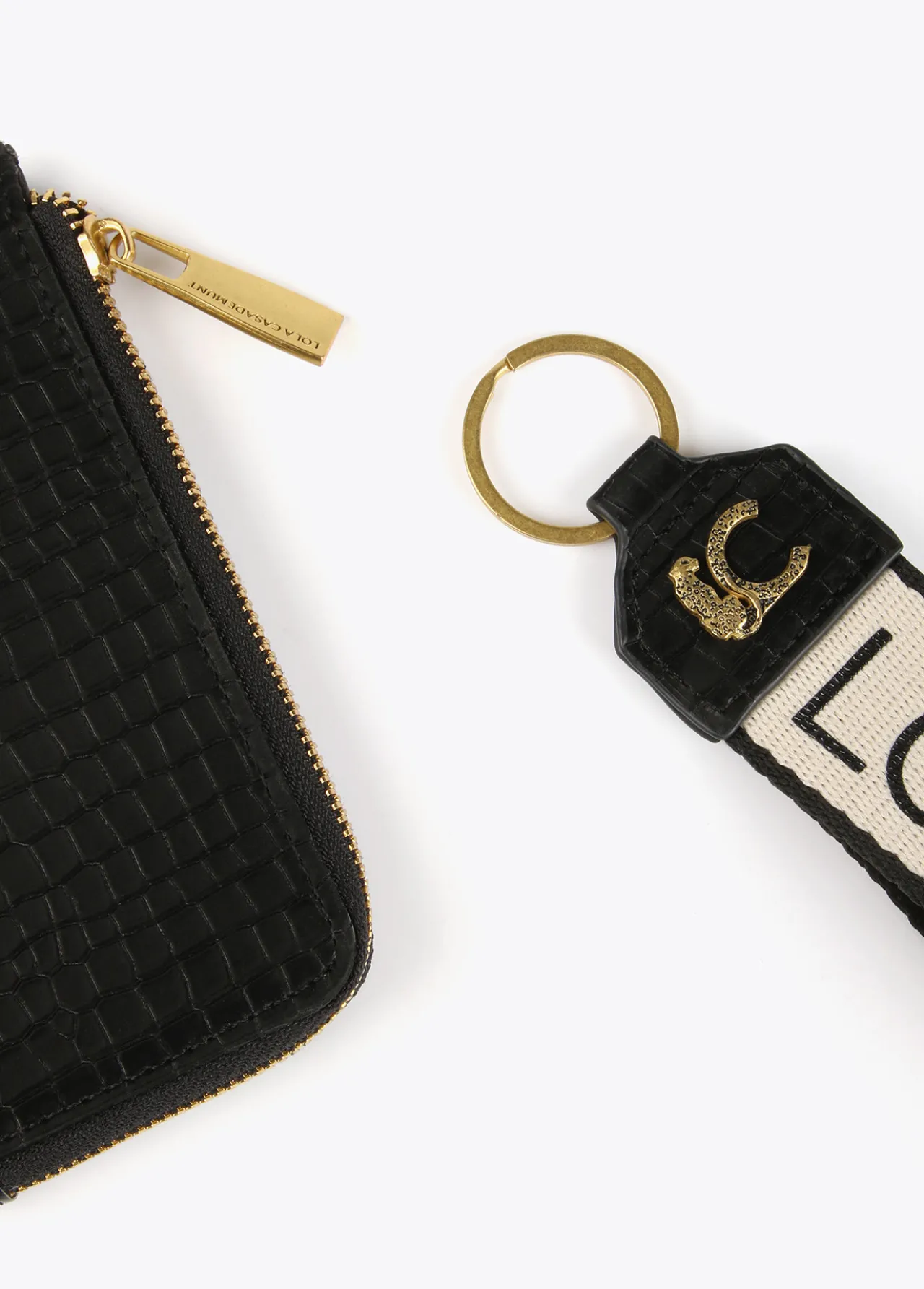 set_monedero_tarjetero_y_llavero_4.webp Lola Casademunt Otros Complementos | Carteras Y Monederos<Set Monedero tarjetero y llavero NEGRO