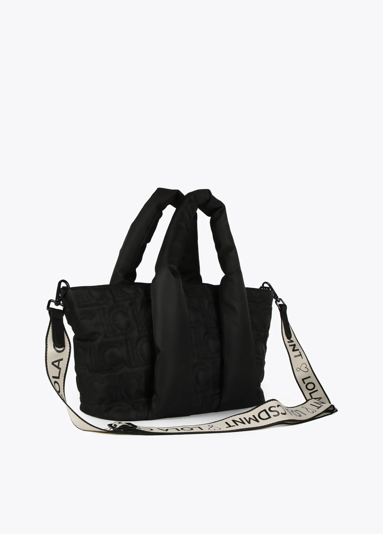 shopper_acolchado_1-4.webp Lola Casademunt Bolsos Shopper | Bolsos De Hombro<Shopper acolchado NEGRO