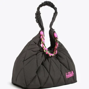 Lola Casademunt Bolsos Shopper | Bolsos De Hombro<Shopper acolchado NEGRO
