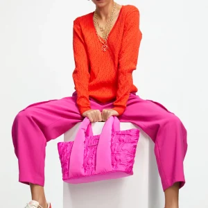 Lola Casademunt Bolsos Shopper | Bolsos De Hombro<Shopper acolchado NEGRO