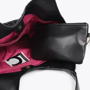 Lola Casademunt Bolsos De Hombro | Bolsos Shopper<Shopper acolchado de cuadros NEGRO
