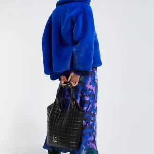 Lola Casademunt Bolsos De Hombro | Bolsos Shopper<Shopper acolchado de cuadros NEGRO