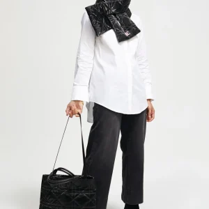 Lola Casademunt Bolsos Shopper | Bolsos De Hombro<Shopper acolchado efecto brillante NEGRO
