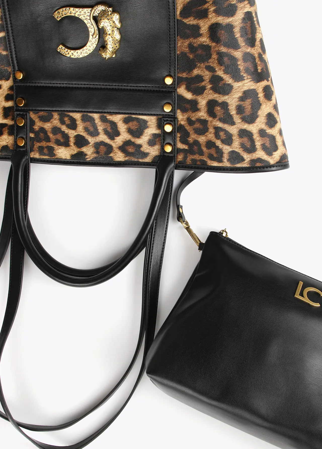 shopper_animal_print_1.webp Lola Casademunt Animal Print | Bolsos Shopper<Shopper animal print MARRON-NEGRO