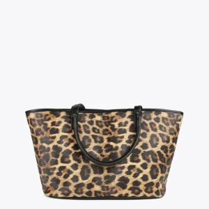 Lola Casademunt Animal Print | Bolsos Shopper<Shopper animal print MARRON-NEGRO