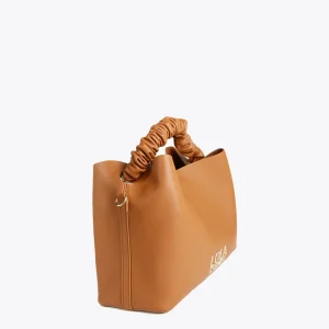 Lola Casademunt Bolsos Shopper | Bolsos De Hombro<Shopper asa fruncida MARRON