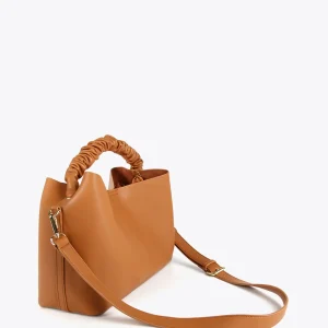 Lola Casademunt Bolsos Shopper | Bolsos De Hombro<Shopper asa fruncida MARRON