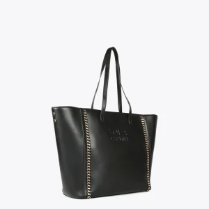 Lola Casademunt Bolsos De Hombro | Bolsos Grandes<Shopper detalle cadenas NEGRO