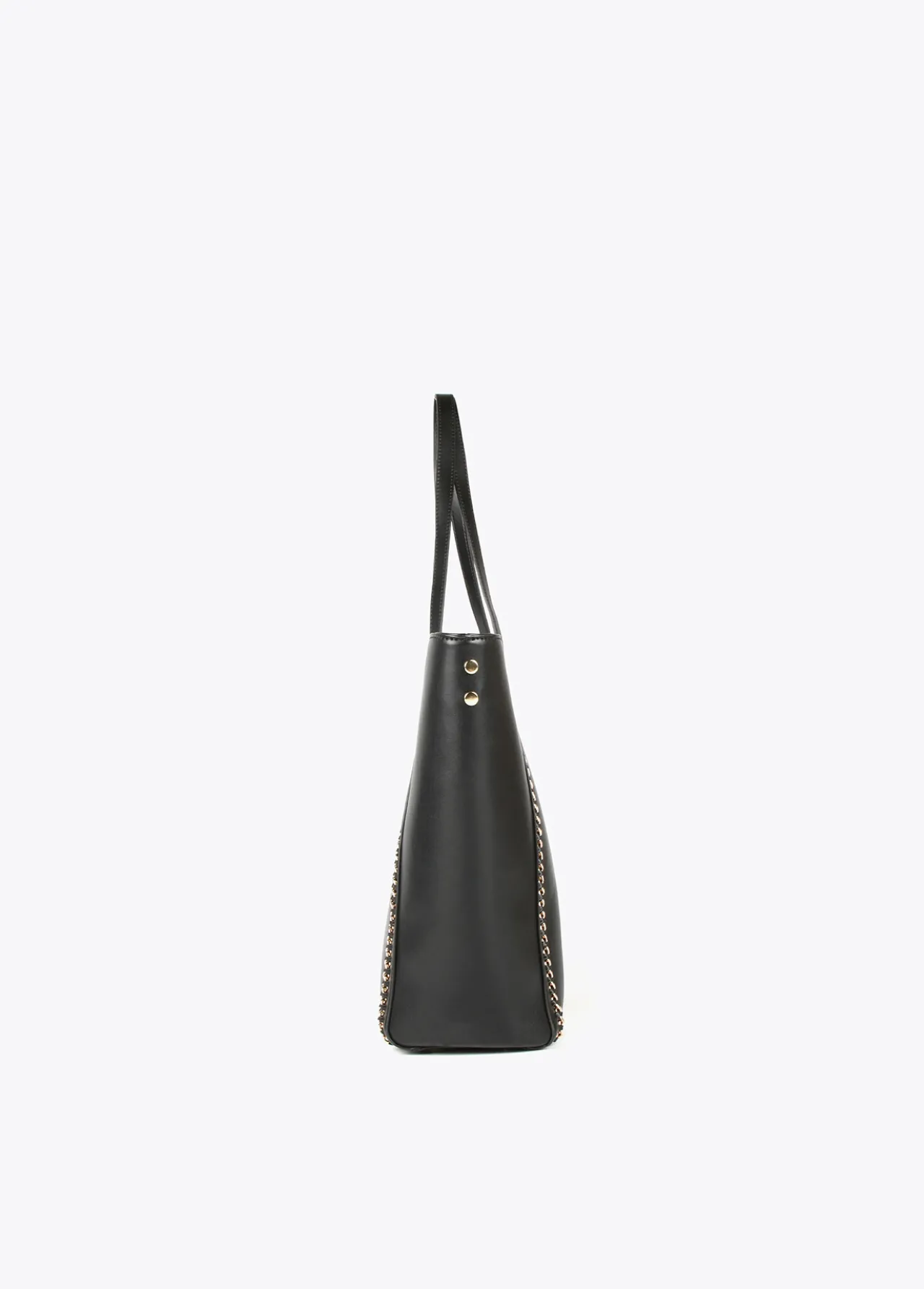 shopper_detalle_cadenas_4.webp Lola Casademunt Bolsos De Hombro | Bolsos Grandes<Shopper detalle cadenas NEGRO