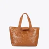 Lola Casademunt Bolsos Shopper | Bolsos De Hombro<Shopper efecto charol MARRON
