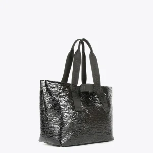 Lola Casademunt Bolsos Shopper | Bolsos De Hombro<Shopper efecto charol MARRON