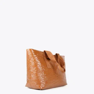 Lola Casademunt Bolsos Shopper | Bolsos De Hombro<Shopper efecto charol MARRON