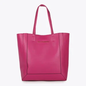 Lola Casademunt Bolsos Shopper | Bolsos De Hombro<Shopper efecto piel FUCSIA