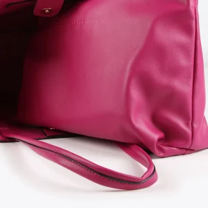 Lola Casademunt Bolsos Shopper | Bolsos De Hombro<Shopper efecto piel FUCSIA