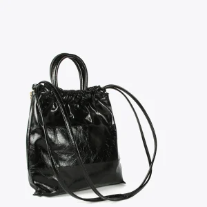 Lola Casademunt Bolsos Shopper | Bolsos De Hombro<Shopper efecto piel brillante NEGRO