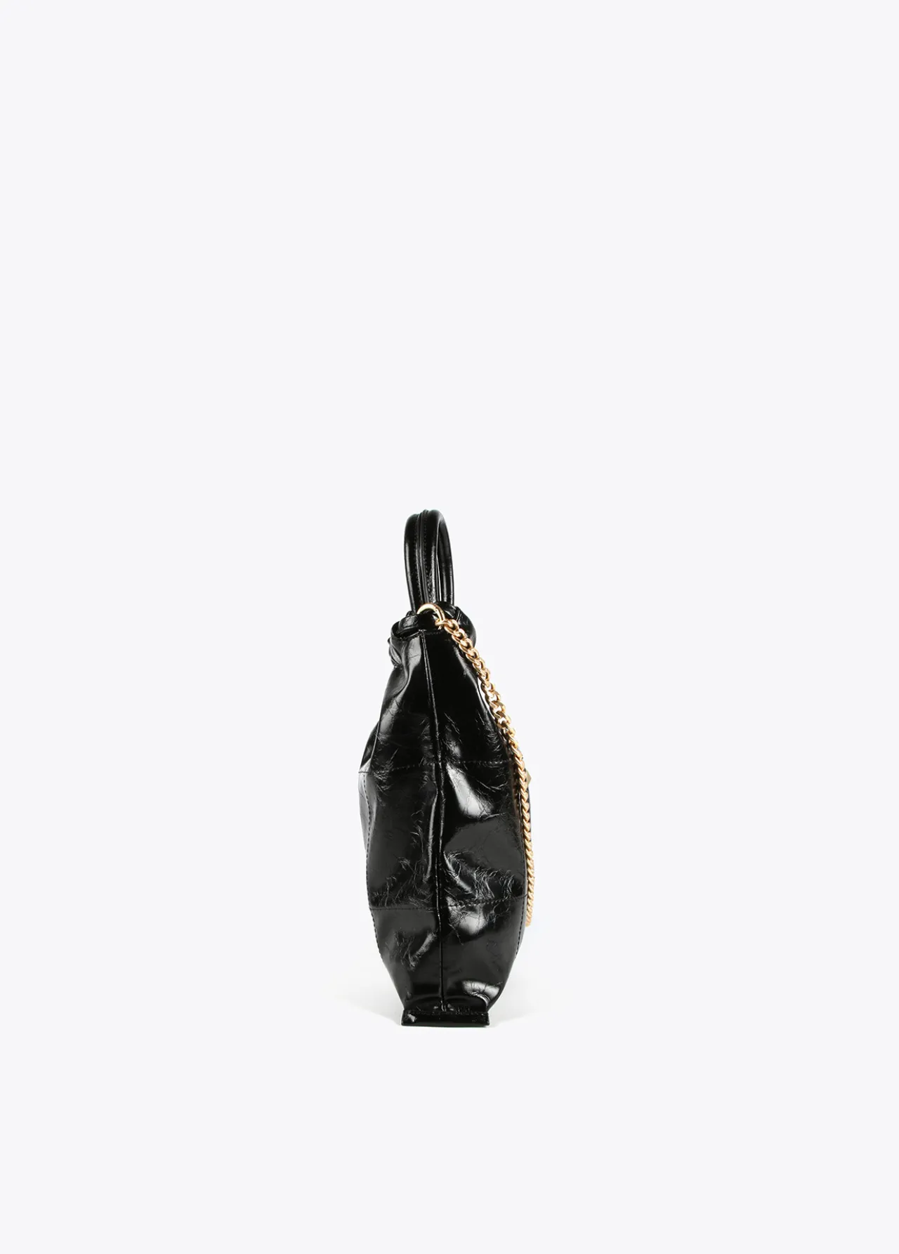 shopper_efecto_piel_brillante_4.webp Lola Casademunt Bolsos Shopper | Bolsos De Hombro<Shopper efecto piel brillante NEGRO