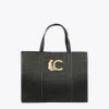 Lola Casademunt Bolsos Shopper | Bolsos De Hombro<Shopper efecto piel cocodrilo NEGRO