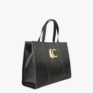 Lola Casademunt Bolsos Shopper | Bolsos De Hombro<Shopper efecto piel cocodrilo NEGRO