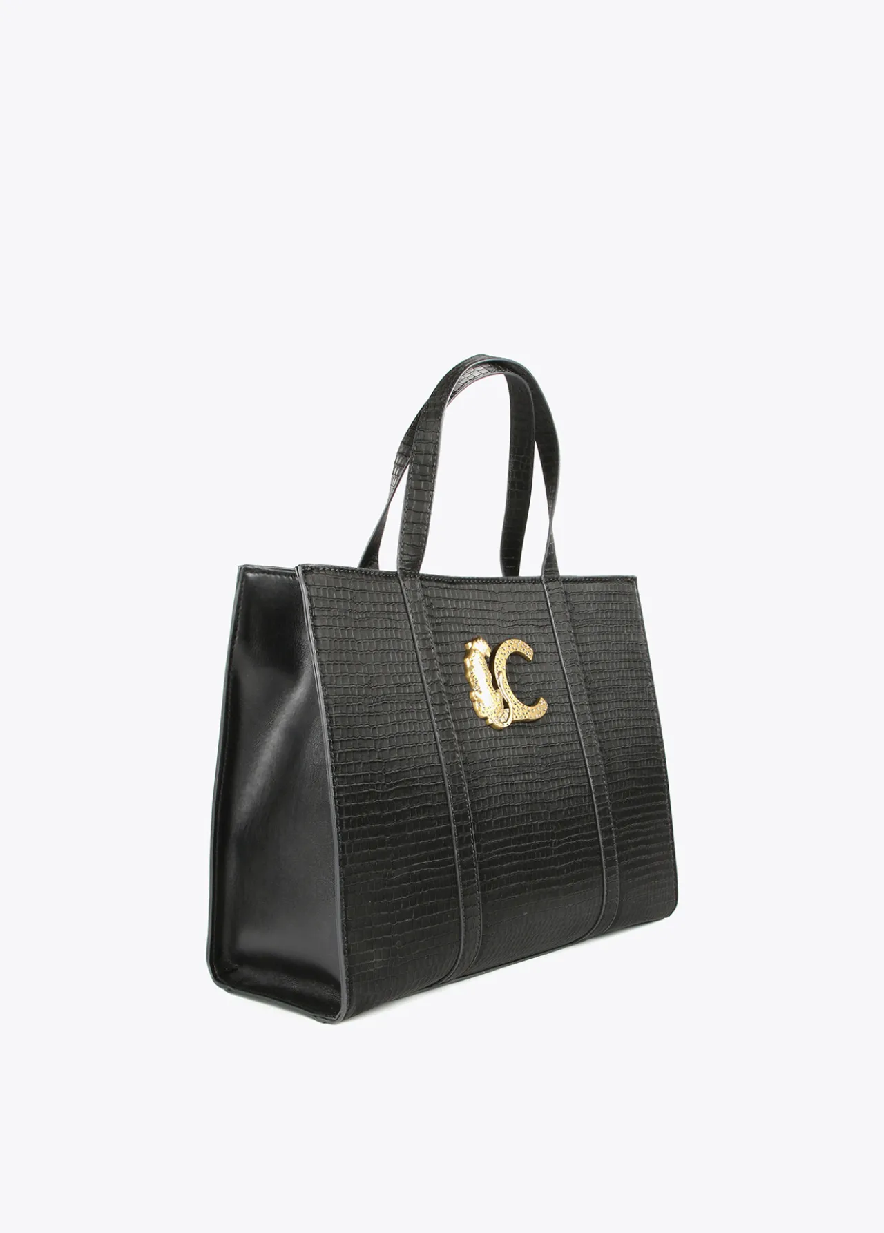 shopper_efecto_piel_cocodrilo_3.webp Lola Casademunt Bolsos Shopper | Bolsos De Hombro<Shopper efecto piel cocodrilo NEGRO