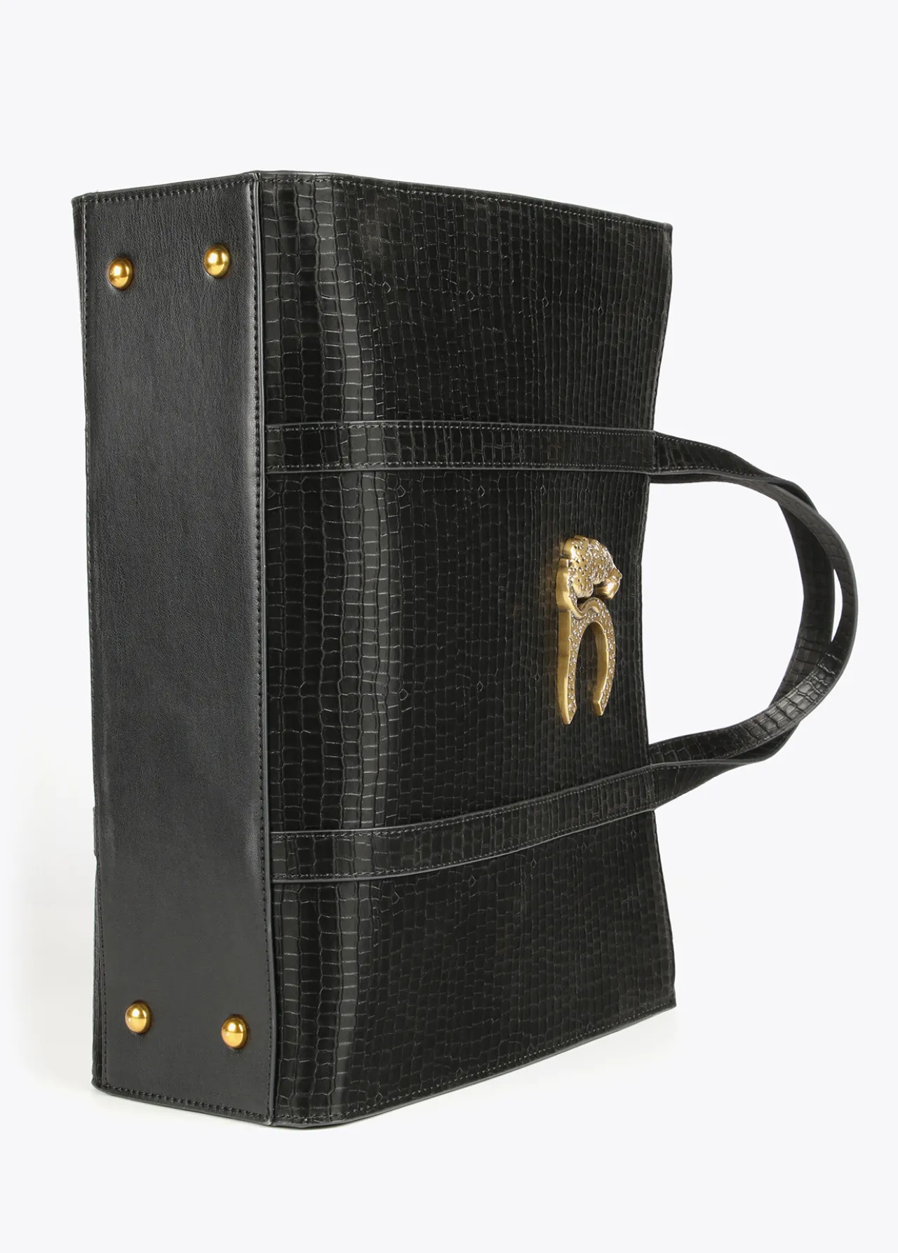 shopper_efecto_piel_cocodrilo_5.webp Lola Casademunt Bolsos Shopper | Bolsos De Hombro<Shopper efecto piel cocodrilo NEGRO