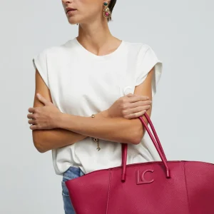 Lola Casademunt Bolsos Shopper | Bolsos De Hombro<Shopper efecto piel granulado CRUDO