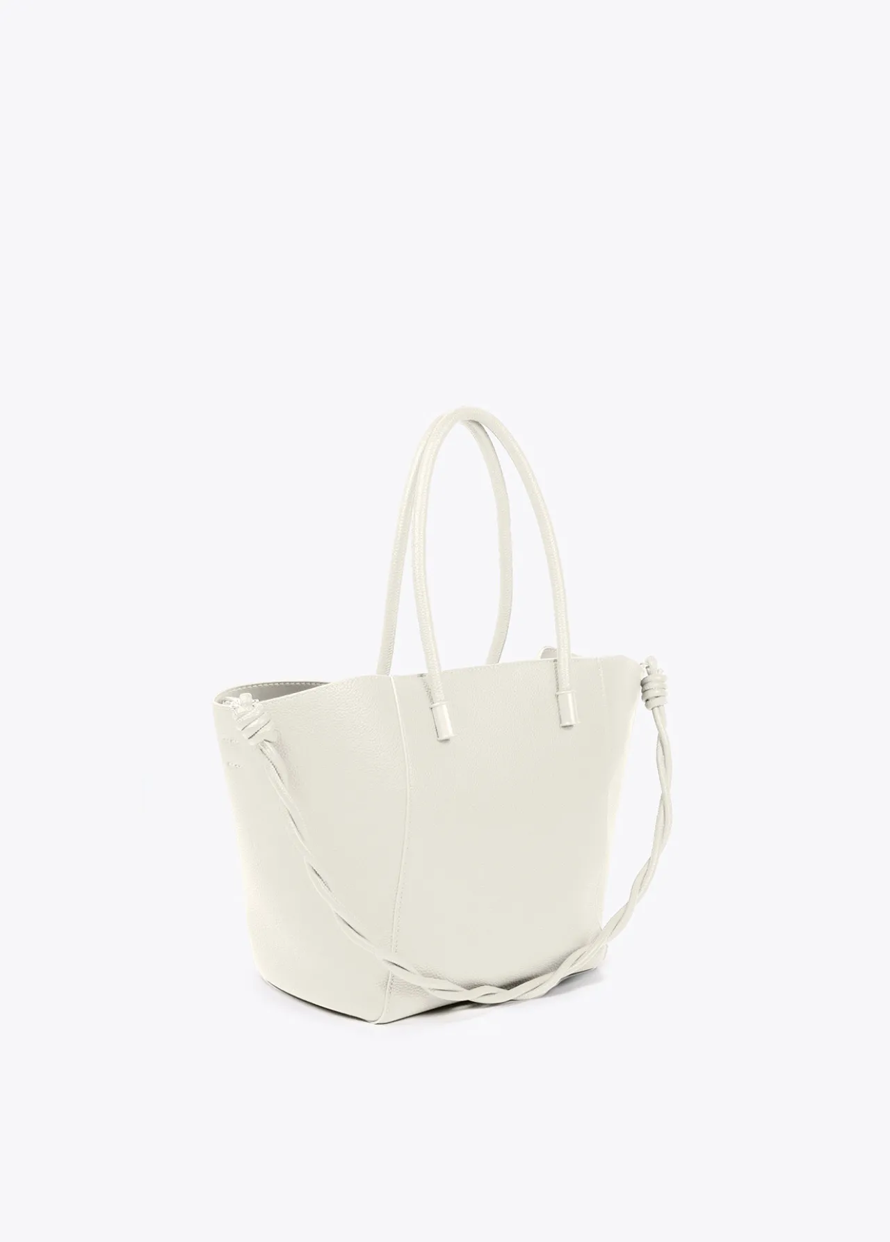 shopper_efecto_piel_granulado_2.webp Lola Casademunt Bolsos Shopper | Bolsos De Hombro<Shopper efecto piel granulado CRUDO