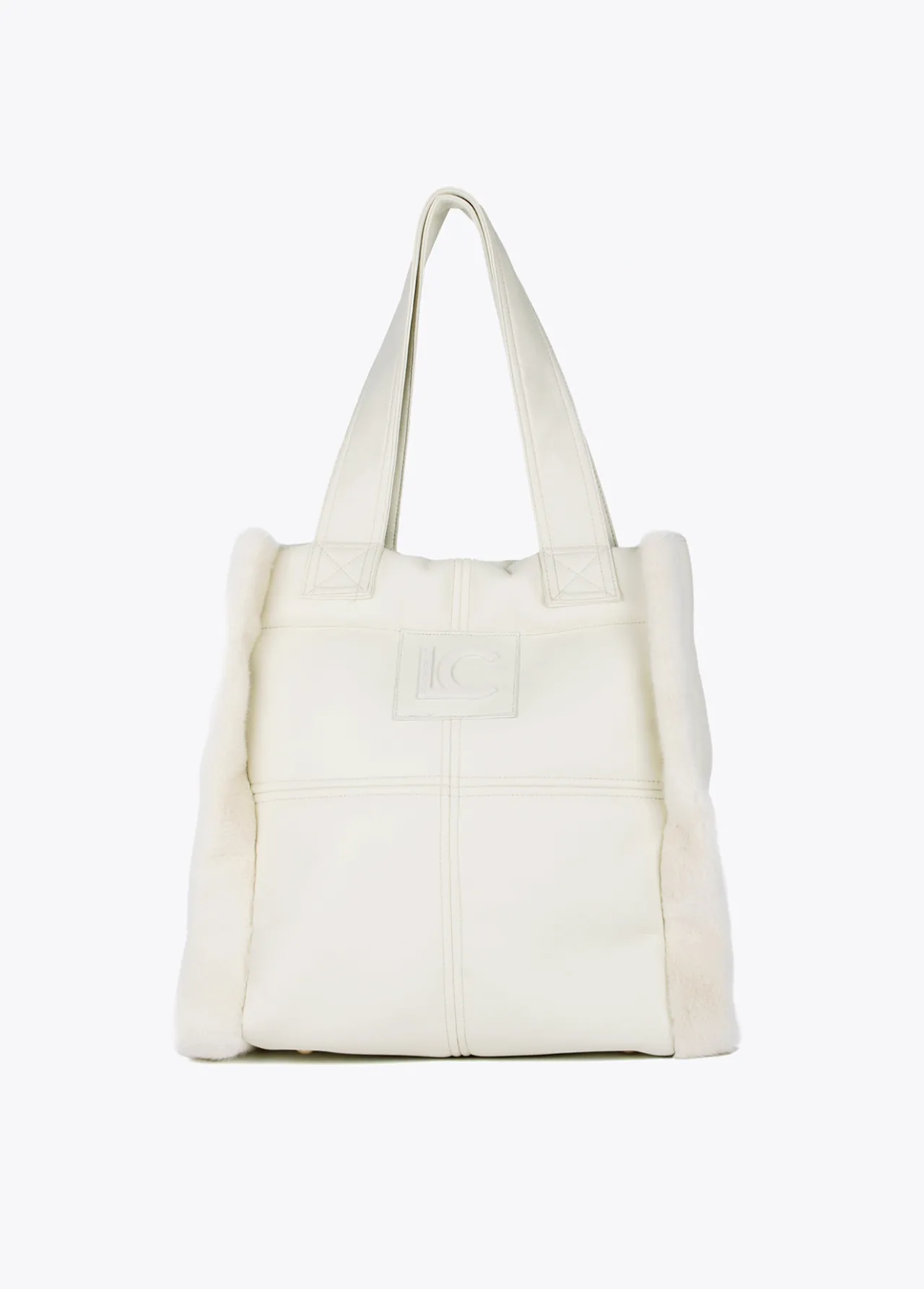 shopper_efecto_piel_y_pelo_0.webp Lola Casademunt Bolsos De Hombro | Bolsos Grandes<Shopper efecto piel y pelo NEGRO