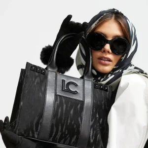 Lola Casademunt Bolsos Shopper | Bolsos Grandes<Shopper estampado zebra NEGRO