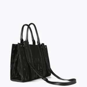 Lola Casademunt Bolsos Shopper | Bolsos Grandes<Shopper estampado zebra NEGRO