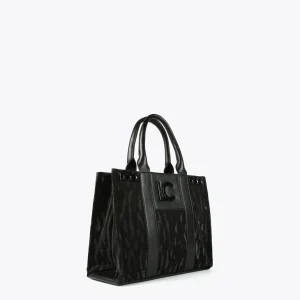 Lola Casademunt Bolsos Shopper | Bolsos Grandes<Shopper estampado zebra NEGRO