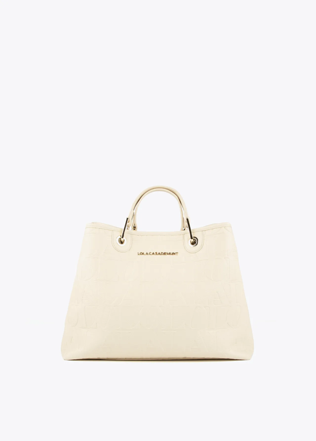 shopper_grabado_0-1.webp Lola Casademunt Bolsos Shopper | Bolsos De Hombro<Shopper grabado NEGRO