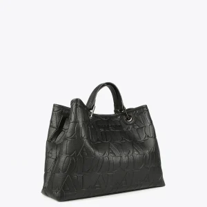 Lola Casademunt Bolsos Shopper | Bolsos De Hombro<Shopper grabado NEGRO