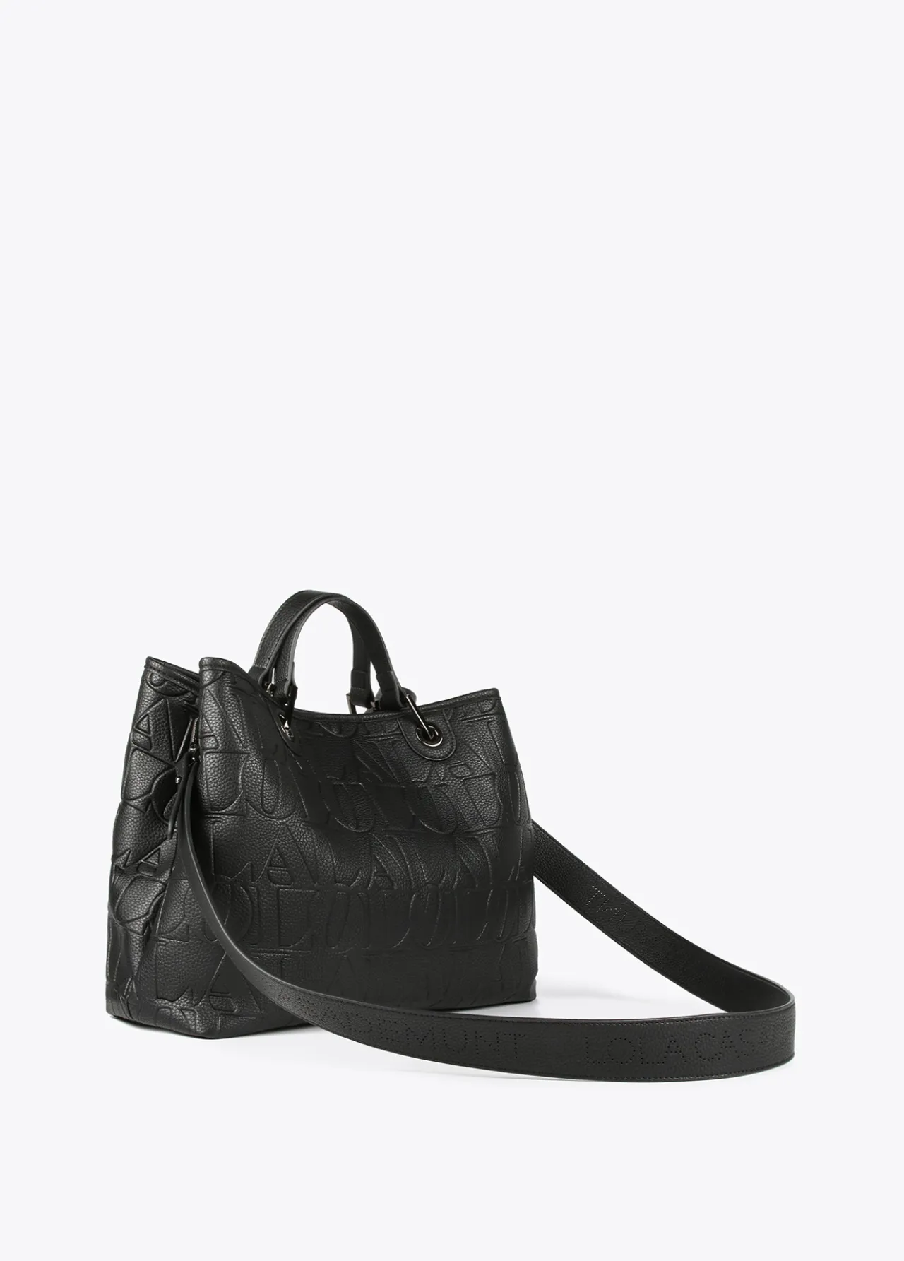 shopper_grabado_4.webp Lola Casademunt Bolsos Shopper | Bolsos De Hombro<Shopper grabado NEGRO