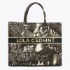 Lola Casademunt Animal Print | Bolsos Shopper<Shopper jacquard NEGRO-METAL