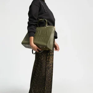 Lola Casademunt Bolsos Shopper | Bolsos De Hombro<Shopper logo relieve KAKI