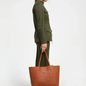 Lola Casademunt Bolsos Shopper | Bolsos De Hombro<Shopper logo troquelado CRUDO