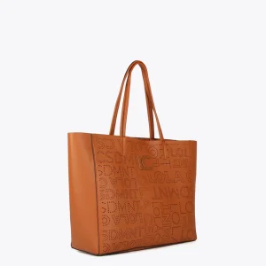 Lola Casademunt Bolsos Shopper | Bolsos De Hombro<Shopper logo troquelado CRUDO