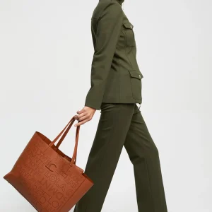 Lola Casademunt Bolsos Shopper | Bolsos De Hombro<Shopper logo troquelado CRUDO