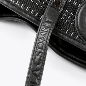 Lola Casademunt Bolsos<Shopper material trenzado NEGRO