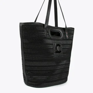 Lola Casademunt Bolsos<Shopper material trenzado NEGRO